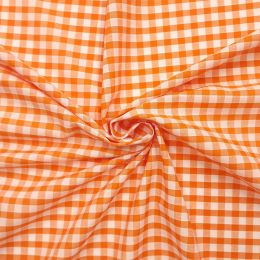 Quarter Inch Gingham Check | Orange