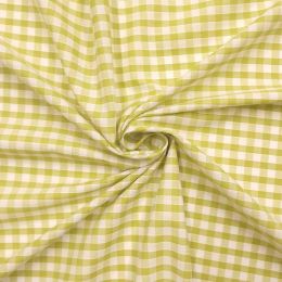 Quarter Inch Gingham Check | Lime