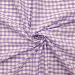 Quarter Inch Gingham Check | Lilac