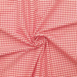 Eighth Of An Inch Wide Gingham Check | Red