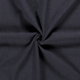 Bio Washed Linen Touch Fabric | Navy
