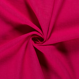 Bio Washed Linen Touch Fabric | Fuchsia