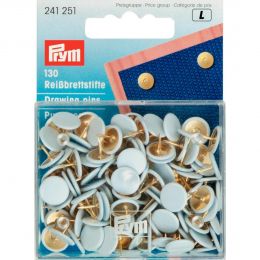 Drawing Pins White Cap | Prym