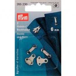 Hooks & Bars, 6mm Silver | Prym