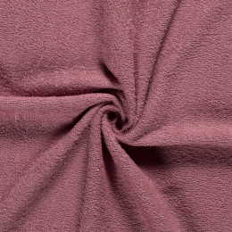 Terry Towelling Fabric | Old Pink