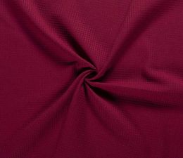 Cotton Waffle Fabric | Bordeaux