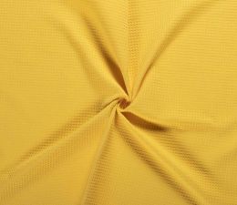 Cotton Waffle Fabric | Ochre