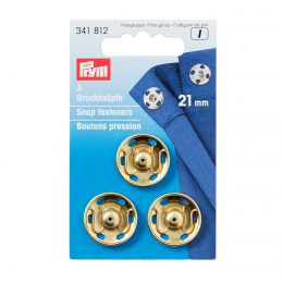 21mm Gold Col Metal, Snap Fasteners | Prym