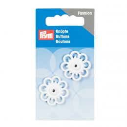 Snap Fastener, Flower 25mm White | Prym