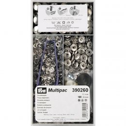 15mm Silver | Anorak Press Fasteners Multipack | Prym