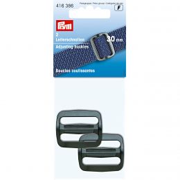 Adjusting Buckle, 30mm Black | Prym