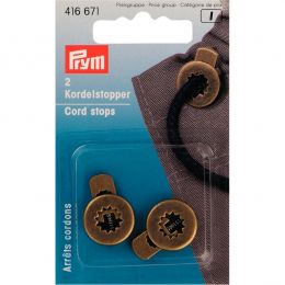 Cord Stops, One Hole - Silver Brass | Prym