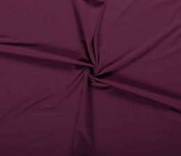 Plain Cotton Rich Jersey | Bordeaux