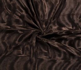Plain Velboa Faux Fur Fabric | Brown