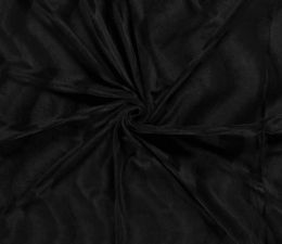 Plain Velboa Faux Fur Fabric | Black