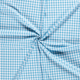 Stitch It, 1 cm Cotton Gingham Check | Turquoise