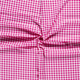 Stitch It, 1 cm Cotton Gingham Check | Fuchsia Pink