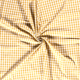 Stitch It, 1 cm Cotton Gingham Check | Ochre