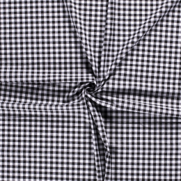 Stitch It, 1 cm Cotton Gingham Check | Black