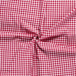 Stitch It, Cotton Gingham Jacquard Heart | Red