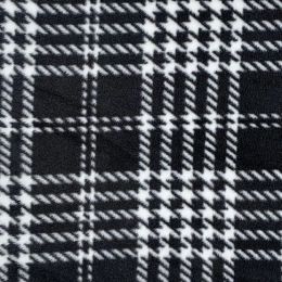 Printed Anti Pil Polar Fleece | Royal Stewart Black