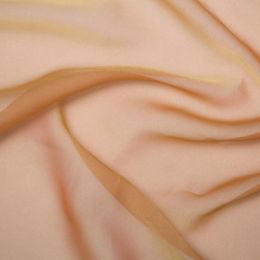 Chiffon Dress Fabric - Cationic | Antique Gold