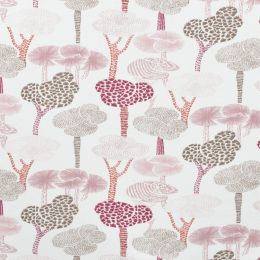 Organic Jersey Fabric | Gentle Forest Pink