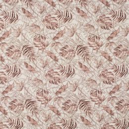 Organic Jersey Fabric | Jungle Leaves Rust