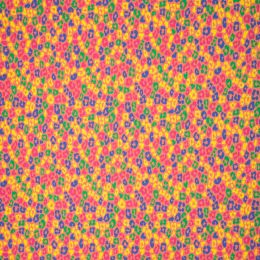 Jersey Cotton Fabric | Melange Panther Orange Multi