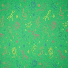 Jersey Cotton Fabric | Melange Safari Green