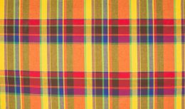 Madras Check Fabric | Yellow