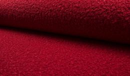 Luxury Boucle Coating Fabric | Red