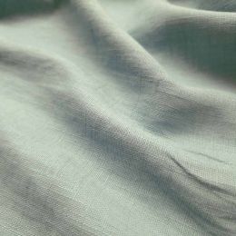 Premium Enzyme Washed Linen Touch Fabric | Aqua