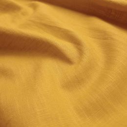 Premium Enzyme Washed Linen Fabric | Gold