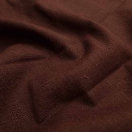 Premium Enzyme Washed Linen Fabric | Brown