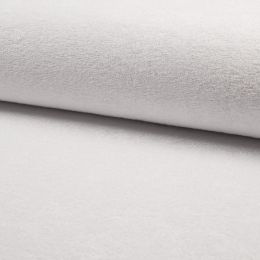 Bamboo Towelling Fabric | White