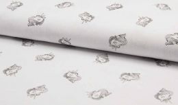 Stitch It' Mid Weight Cotton Crepe Fabric | Unicorn White