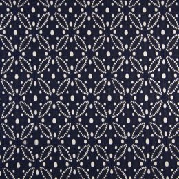 Luna Lace Fabric | Navy