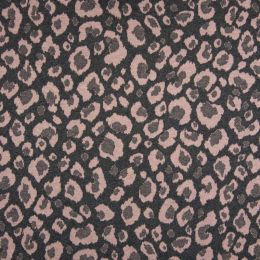 Jacquard Poly / Viscose Jersey | Leopard Nude