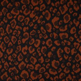 Jacquard Poly / Viscose Jersey | Leopard Rich Sunset