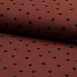 Double Gauze Fabric | Large Spot Rich Earth