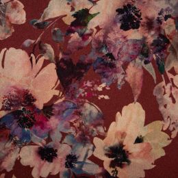 Glasgow Print Coating | Floral Bordeaux