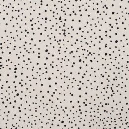 Stitch It Classic Jersey Fabric | Dots Ecru Black