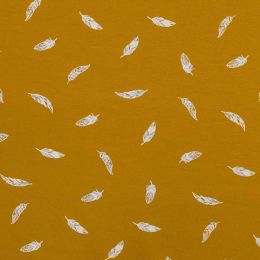 Stitch It Classic Jersey Fabric | Feathers Ochre