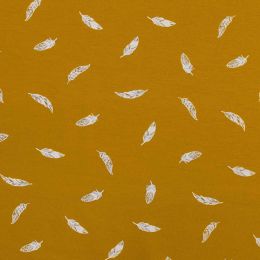 Stitch It Classic Jersey Fabric | Feathers Ochre