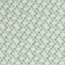Cotton Print Fabric | Daisy Head Mint