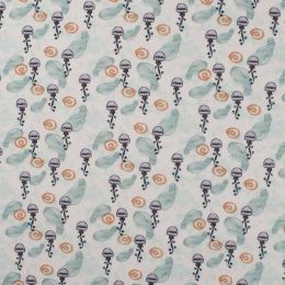 Organic Jersey Fabric | Jelly Fish Dusty Green