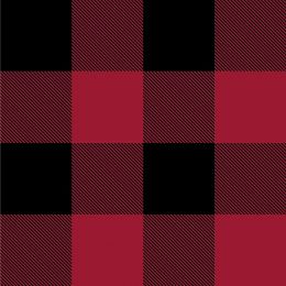 Super Soft Fleece | Lumberjack Dark Red - Black