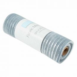 Metallic Mesh Fabric Roll 9m x 25.5cm | Silver