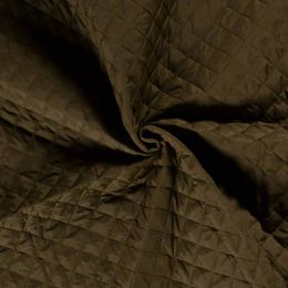 Quilted Coating Fabric | Crosshatch Khaki Green
